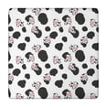thumbnail image 1 of White Cow Black Spot Pattern Square Fitted Tablecloth with Elastic Edge,Square Table Cover,Washable Elastic Table Cover for Home Kitchen Party Decor 34"x34", 1 of 6