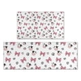 thumbnail image 1 of White Cow Bow Pattern Kitchen Rugs Sets Of 2,Anti Fatigue Kitchen Mat Rugs Non Slip Washable,Decorative Kitchen Floor Mats for Kitchen,Sink,Laundry,17"x30"+17"x47", 1 of 7