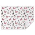 thumbnail image 1 of White Cow Bow Pattern Rectangle Tablecloth 60"x84",Waterproof Polyester Rectangle Table Cloth, Wipeable Spillproof Polyester Tablecloth for Dining, Camping, Indoor and Outdoor, 1 of 5