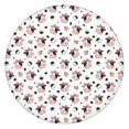thumbnail image 1 of White Cow Bow Pattern Round Fitted Tablecloth with Elastic Edge,Dining Table Cover Waterproof,Outdoor Round Tablecloth for Camping,Dining,Indoor and Outdoor, 1 of 7