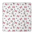 thumbnail image 1 of White Cow Bow Pattern Square Fitted Tablecloth with Elastic Edge,Square Table Cover,Washable Elastic Table Cover for Home Kitchen Party Decor 34"x34", 1 of 6