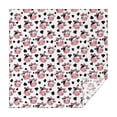 thumbnail image 1 of White Cow Bow Pattern Square Tablecloth,Waterproof Square Table Cover,Wipeable Spillproof Washable Table Cover for Home Kitchen Party Decor 52"x52"(132x132cm), 1 of 6