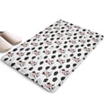 thumbnail image 1 of White Cow Cloud Pattern Flannel Non Slip Door Rugs,Washable Door Mats Indoor,Decorative Door Mats,Dirt-Resistant and Absorbent Doormat for Entrance,Bedroom,Kitchen,Bathroom,31.5x17in(80x43cm), 1 of 4