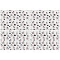 thumbnail image 1 of White Cow Cloud Pattern Summer Placemats Table Placemats Set Of 4-Linen Kitchen Washable Placemats Table Mats 11.8"x17.7" Non-Slip Heat Resistant, 1 of 6