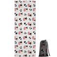 thumbnail image 1 of White Cow Dot Pattern Hot Yoga Mat Towel Non Slip for Hot Yoga - Quick-Drying Yoga Mat Cover with 4 Corner Pockets with Travel Bag - Hot Yoga Towel Non Slip Grip Moisture Wicking Sweat 70"x26", 1 of 6