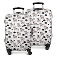 thumbnail image 1 of White Cow Floral Crown Pattern Luggage Cover Fashion Suitcase Cover Baggage Covers Fit 25-28 Inch Luggage (Go Travel), 1 of 5