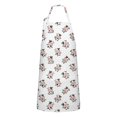 thumbnail image 1 of White Cow Happy Pattern Apron-Garden Aprons for Women with Pockets-Cotton Linen Waterproof Kitchen Cooking Gardening Aprons Adjustable for Kitchen,Cooking,BBQ and Salon 33x27 Inch, 1 of 7