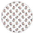 thumbnail image 1 of White Cow Happy Pattern Round Fitted Tablecloth with Elastic Edge,Dining Table Cover Waterproof,Outdoor Round Tablecloth for Camping,Dining,Indoor and Outdoor, 1 of 7