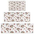 thumbnail image 1 of White Cow Hat Flower Pattern Kitchen Rugs Sets Of 3,Kitchen Runner Rugs Non Skid Washable,Decorative Kitchen Floor Mats for Kitchen,Sink,Laundry,17"x30"+ 17"x47" + 17"x59", 1 of 6
