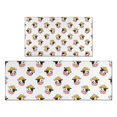 thumbnail image 1 of White Cow Hat Pattern Kitchen Rugs Sets Of 2,Anti Fatigue Kitchen Mat Rugs Non Slip Washable,Decorative Kitchen Floor Mats for Kitchen,Sink,Laundry,17"x30"+17"x47", 1 of 7