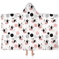 thumbnail image 1 of White Cow Head Dot Pattern Hooded Bath Towel，60"x35" for Ages 3 To 12 Kids, Quick Dry Lightweight Soft Microfiber Hood Beach Towel Cover Up for Kids, 1 of 7