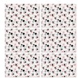 thumbnail image 1 of White Cow Head Dot Pattern Summer Placemats Table Placemats Set Of 6-Linen Kitchen Washable Placemats Table Mats 11.8"x17.7" Non-Slip Heat Resistant, 1 of 5