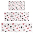 thumbnail image 1 of White Cow Heart Egg Pattern Kitchen Rugs Sets Of 3,Kitchen Runner Rugs Non Skid Washable,Decorative Kitchen Floor Mats for Kitchen,Sink,Laundry,17"x30"+ 17"x47" + 17"x59", 1 of 6