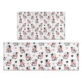 thumbnail image 1 of White Cow Heart Pattern Kitchen Rugs Sets Of 2,Anti Fatigue Kitchen Mat Rugs Non Slip Washable,Decorative Kitchen Floor Mats for Kitchen,Sink,Laundry,17"x30"+17"x47", 1 of 7