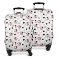 thumbnail image 1 of White Cow Heart Pattern Luggage Cover Fashion Suitcase Cover Baggage Covers Fit 25-28 Inch Luggage (Go Travel), 1 of 5