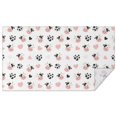 thumbnail image 1 of White Cow Heart Pattern Rectangle Tablecloth 60"x102",Waterproof Polyester Rectangle Table Cloth, Wipeable Spillproof Polyester Tablecloth for Dining, Camping, Indoor and Outdoor, 1 of 6