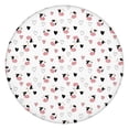 thumbnail image 1 of White Cow Heart Pattern Round Fitted Tablecloth with Elastic Edge,Dining Table Cover Waterproof,Outdoor Round Tablecloth for Camping,Dining,Indoor and Outdoor, 1 of 7