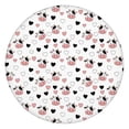 thumbnail image 1 of White Cow Heart Pattern Round Fitted Tablecloth with Elastic Edge,Dining Table Cover Waterproof,Outdoor Round Tablecloth for Camping,Dining,Indoor and Outdoor, 1 of 7