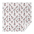 thumbnail image 1 of White Cow Heart Pattern Square Tablecloth,Waterproof Square Table Cover,Wipeable Spillproof Washable Table Cover for Home Kitchen Party Decor 42"X42"(107x107cm), 1 of 6