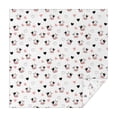 thumbnail image 1 of White Cow Heart Pattern Square Tablecloth,Waterproof Square Table Cover,Wipeable Spillproof Washable Table Cover for Home Kitchen Party Decor 42"X42"(107x107cm), 1 of 6