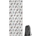 thumbnail image 1 of White Cow Milk Pattern Hot Yoga Mat Towel Non Slip for Hot Yoga - Quick-Drying Yoga Mat Cover with 4 Corner Pockets with Travel Bag - Hot Yoga Towel Non Slip Grip Moisture Wicking Sweat 70"x26", 1 of 6