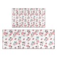 thumbnail image 1 of White Cow Milk Strawberry Pattern Kitchen Rugs Sets Of 2,Anti Fatigue Kitchen Mat Rugs Non Slip Washable,Decorative Kitchen Floor Mats for Kitchen,Sink,Laundry,17"x30"+17"x47", 1 of 7