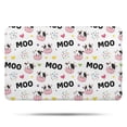 thumbnail image 1 of White Cow Moo Colorful Pattern Bathroom Rugs Mat,Non Slip Microfiber Bathroom Rug,Rubber Backing,Soft Bathroom Mats for Bathroom Floor,Tub and Shower,17x27in(43x68cm), 1 of 5