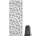 thumbnail image 1 of White Cow Moo Milk Pattern Hot Yoga Mat Towel Non Slip for Hot Yoga - Quick-Drying Yoga Mat Cover with 4 Corner Pockets with Travel Bag - Hot Yoga Towel Non Slip Grip Moisture Wicking Sweat 70"x26", 1 of 6
