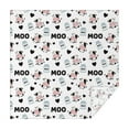 thumbnail image 1 of White Cow Moo Milk Pattern Square Tablecloth,Waterproof Square Table Cover,Wipeable Spillproof Washable Table Cover for Home Kitchen Party Decor 52"x52"(132x132cm), 1 of 6