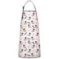 thumbnail image 1 of White Cow Moo Pattern Apron-Garden Aprons for Women with Pockets-Cotton Linen Waterproof Kitchen Cooking Gardening Aprons Adjustable for Kitchen,Cooking,BBQ and Salon 33x27 Inch, 1 of 7
