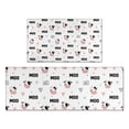 thumbnail image 1 of White Cow Moo Pattern Kitchen Rugs Sets Of 2,Anti Fatigue Kitchen Mat Rugs Non Slip Washable,Decorative Kitchen Floor Mats for Kitchen,Sink,Laundry,17"x30"+17"x47", 1 of 7