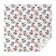 thumbnail image 1 of White Cow Scarf Pattern Square Tablecloth,Waterproof Square Table Cover,Wipeable Spillproof Washable Table Cover for Home Kitchen Party Decor 52"x52"(132x132cm), 1 of 6