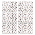 thumbnail image 1 of White Cow Scarf Pattern Summer Placemats Table Placemats Set Of 6-Linen Kitchen Washable Placemats Table Mats 11.8"x17.7" Non-Slip Heat Resistant, 1 of 5