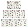 thumbnail image 1 of White Cow Strawberry Heart Pattern Kitchen Rugs Sets Of 3,Kitchen Runner Rugs Non Skid Washable,Decorative Kitchen Floor Mats for Kitchen,Sink,Laundry,17"x30"+ 17"x47" + 17"x59", 1 of 6