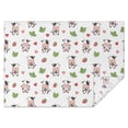 thumbnail image 1 of White Cow Strawberry Heart Pattern Rectangle Tablecloth 60"x84",Waterproof Polyester Rectangle Table Cloth, Wipeable Spillproof Polyester Tablecloth for Dining, Camping, Indoor and Outdoor, 1 of 5