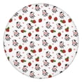 thumbnail image 1 of White Cow Strawberry Heart Pattern Round Fitted Tablecloth with Elastic Edge,Dining Table Cover Waterproof,Outdoor Round Tablecloth for Camping,Dining,Indoor and Outdoor, 1 of 7