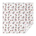 thumbnail image 1 of White Cow Strawberry Heart Pattern Square Tablecloth,Waterproof Square Table Cover,Wipeable Spillproof Washable Table Cover for Home Kitchen Party Decor 52"x52"(132x132cm), 1 of 6