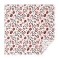 thumbnail image 1 of White Cow Strawberry Heart Pattern Square Tablecloth,Waterproof Square Table Cover,Wipeable Spillproof Washable Table Cover for Home Kitchen Party Decor 52"x52"(132x132cm), 1 of 6