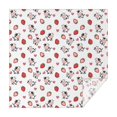 thumbnail image 1 of White Cow Strawberry Heart Pattern Square Tablecloth,Waterproof Square Table Cover,Wipeable Spillproof Washable Table Cover for Home Kitchen Party Decor 60"x60"(152x152cm), 1 of 1