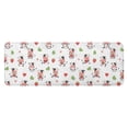 thumbnail image 1 of White Cow Strawberry Leaf Pattern Kitchen Rug Mat,Kitchen Runner Rugs Non Skid Washable,Decorative Kitchen Floor Mats for Kitchen,Sink,Laundry,17"x47.2", 1 of 7