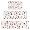 thumbnail image 1 of White Cow Strawberry Leaf Pattern Kitchen Rugs Sets Of 3,Kitchen Runner Rugs Non Skid Washable,Decorative Kitchen Floor Mats for Kitchen,Sink,Laundry,17"x30"+ 17"x47" + 17"x59", 1 of 6