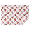 thumbnail image 1 of White Cow Strawberry Pattern Rectangle Tablecloth 60"x84",Waterproof Polyester Rectangle Table Cloth, Wipeable Spillproof Polyester Tablecloth for Dining, Camping, Indoor and Outdoor, 1 of 5