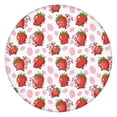 thumbnail image 1 of White Cow Strawberry Pattern Round Fitted Tablecloth with Elastic Edge,Dining Table Cover Waterproof,Outdoor Round Tablecloth for Camping,Dining,Indoor and Outdoor, 1 of 7
