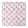 thumbnail image 1 of White Cow Strawberry Pattern Square Fitted Tablecloth with Elastic Edge,Square Table Cover,Washable Elastic Table Cover for Home Kitchen Party Decor 34"x34", 1 of 6