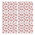 thumbnail image 1 of White Cow Strawberry Pattern Summer Placemats Table Placemats Set Of 6-Linen Kitchen Washable Placemats Table Mats 11.8"x17.7" Non-Slip Heat Resistant, 1 of 5