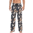thumbnail image 1 of White Cranes Men's Pajama Pants with Pocket Lounge Pants Pajama Sleep Pant Pj Comfortable, 1 of 7
