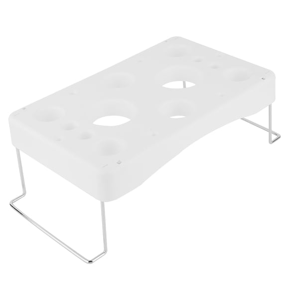 White Cream Piping Bag Holder Stand - Baking Decorating Tool Organizer Rack