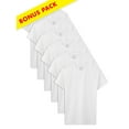 thumbnail image 1 of White Crew T-Shirts, 5+1 Holiday Bonus Pack (Little Boys & Big Boys), 1 of 4