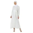 thumbnail image 1 of White - Crew neck - Unlined - Modest Dress - Refka, 1 of 5