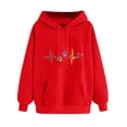 thumbnail image 1 of SHE IS White Crewneck Sweatshirt Women Lightweight Hoodie Women Blue Womens Pullover Sweatshirts Long Sleeve Tops for Women Plus Size My Orders Placed, 1 of 4
